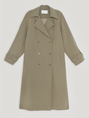Oak + Fort oversized trench coat